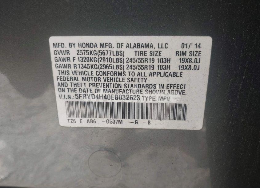 Photo 9 of 2014 Acura Mdx TECHNOLOGY PACKAGE (VIN 5FRYD4H40EB032623)