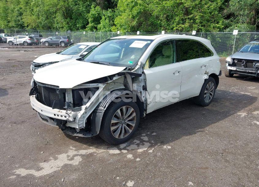 Photo 2 of 2014 Acura Mdx TECH PKG (VIN 5FRYD4H40EB045338)