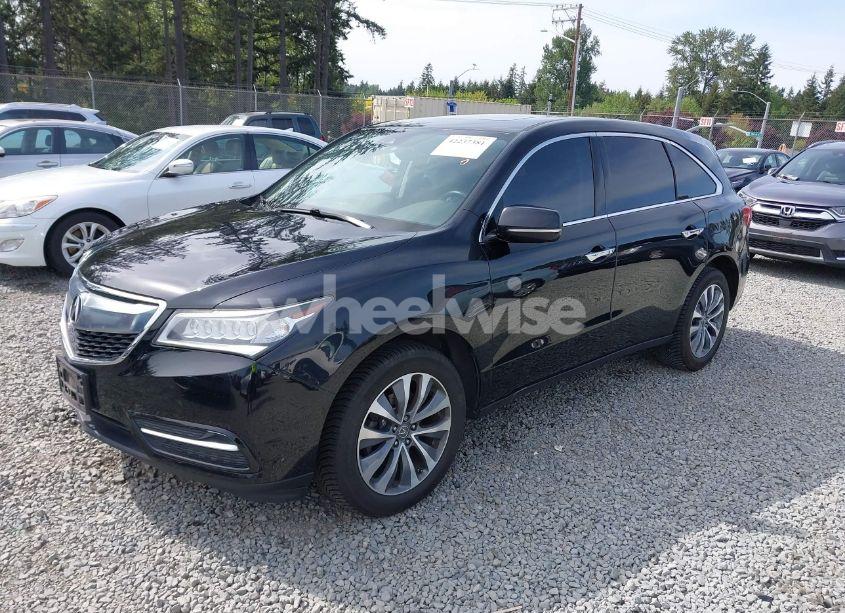 Photo 2 of 2016 Acura Mdx TECHNOLOGY ACURAWATCH PLUS PACKAGES/TECHNOLOGY PACKAGE (VIN 5FRYD4H40GB062370)