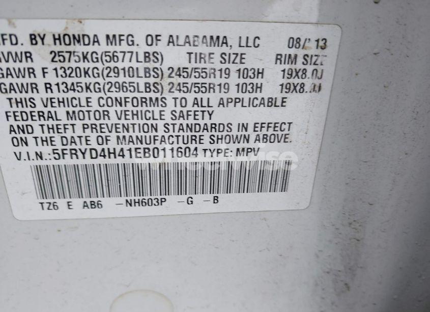 Photo 9 of 2014 Acura Mdx TECHNOLOGY PACKAGE (VIN 5FRYD4H41EB011604)