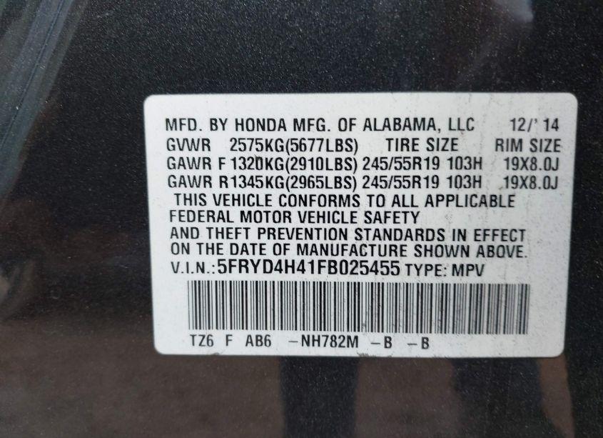 Photo 9 of 2015 Acura Mdx TECHNOLOGY PACKAGE (VIN 5FRYD4H41FB025455)