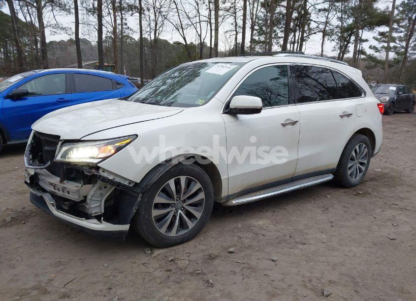 Photo 2 of 2016 Acura Mdx TECHNOLOGY ACURAWATCH PLUS PACKAGES/TECHNOLOGY PACKAGE (VIN 5FRYD4H41GB034674)