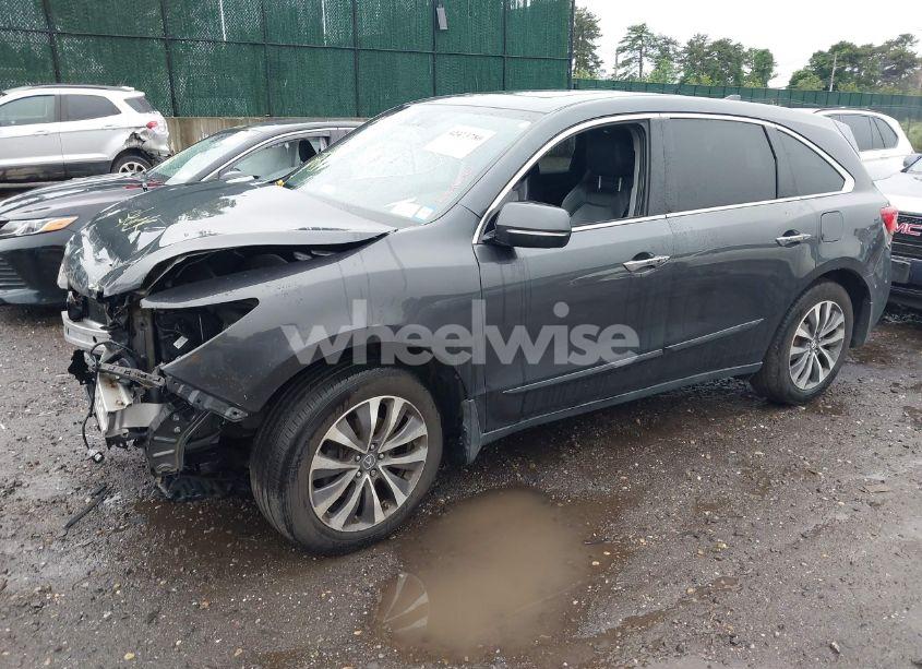 Photo 2 of 2016 Acura Mdx TECHNOLOGY ACURAWATCH PLUS PACKAGES/TECHNOLOGY PACKAGE (VIN 5FRYD4H41GB040524)