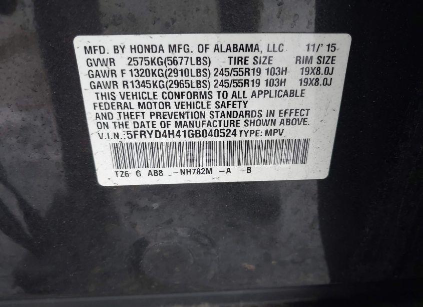 Photo 9 of 2016 Acura Mdx TECHNOLOGY ACURAWATCH PLUS PACKAGES/TECHNOLOGY PACKAGE (VIN 5FRYD4H41GB040524)