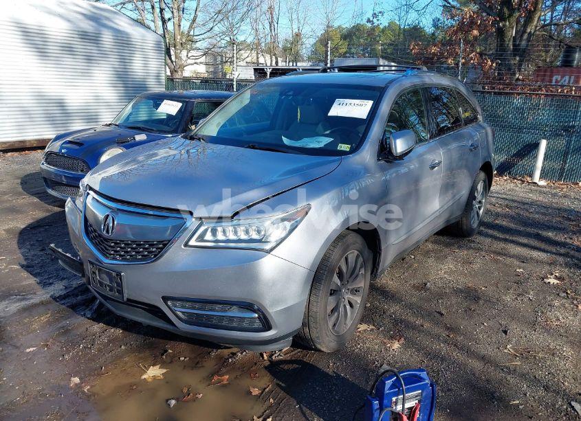 Photo 2 of 2016 Acura Mdx TECHNOLOGY ACURAWATCH PLUS PACKAGES/TECHNOLOGY PACKAGE (VIN 5FRYD4H43GB007170)