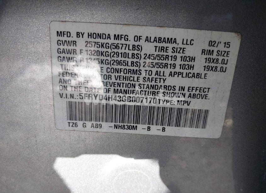 Photo 9 of 2016 Acura Mdx TECHNOLOGY ACURAWATCH PLUS PACKAGES/TECHNOLOGY PACKAGE (VIN 5FRYD4H43GB007170)