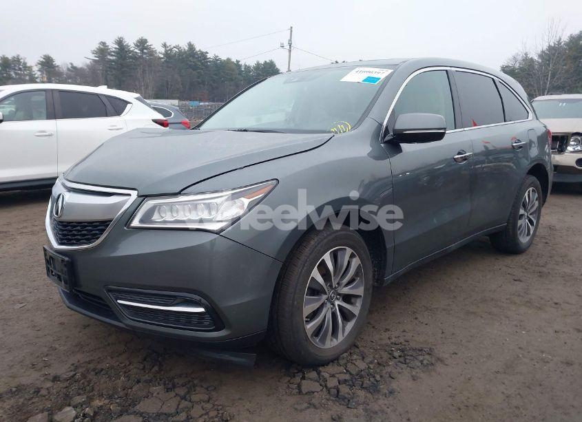 Photo 2 of 2016 Acura Mdx TECHNOLOGY ACURAWATCH PLUS PACKAGES/TECHNOLOGY PACKAGE (VIN 5FRYD4H43GB030982)