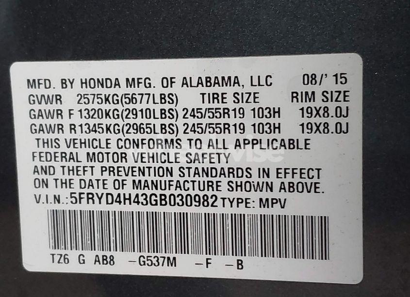 Photo 9 of 2016 Acura Mdx TECHNOLOGY ACURAWATCH PLUS PACKAGES/TECHNOLOGY PACKAGE (VIN 5FRYD4H43GB030982)