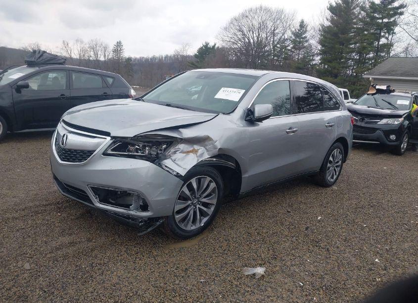 Photo 2 of 2016 Acura Mdx TECHNOLOGY ACURAWATCH PLUS PACKAGES/TECHNOLOGY PACKAGE (VIN 5FRYD4H43GB044171)