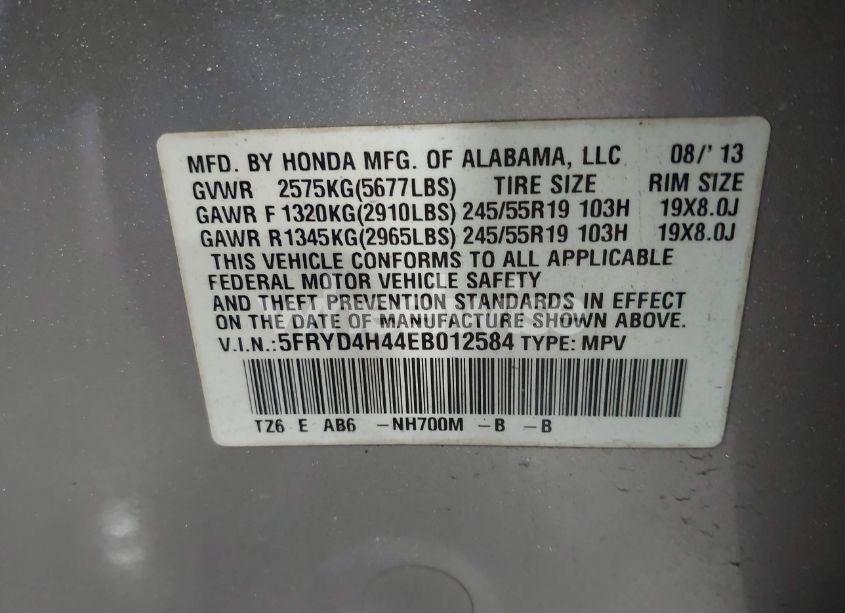 Photo 9 of 2014 Acura Mdx TECHNOLOGY PACKAGE (VIN 5FRYD4H44EB012584)