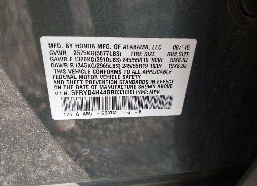 Photo 9 of 2016 Acura Mdx TECHNOLOGY ACURAWATCH PLUS PACKAGES/TECHNOLOGY PACKAGE (VIN 5FRYD4H44GB033003)