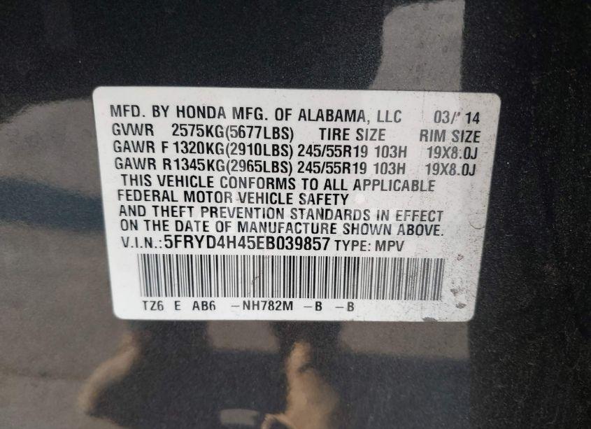 Photo 9 of 2014 Acura Mdx TECHNOLOGY PACKAGE (VIN 5FRYD4H45EB039857)