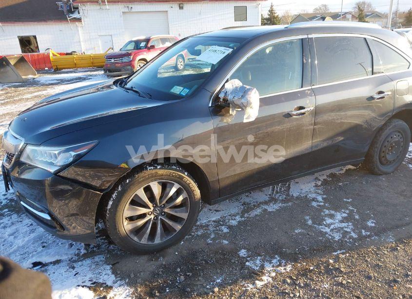 Photo 2 of 2016 Acura Mdx TECHNOLOGY ACURAWATCH PLUS PACKAGES/TECHNOLOGY PACKAGE (VIN 5FRYD4H45GB015089)