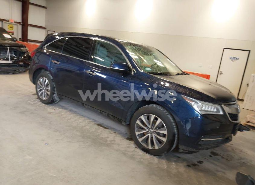 2016 Acura Mdx TECHNOLOGY ACURAWATCH PLUS PACKAGES/TECHNOLOGY PACKAGE (VIN 5FRYD4H45GB018784) main photo