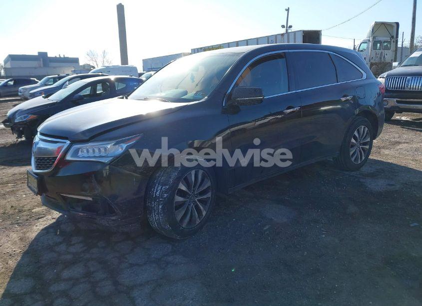 Photo 2 of 2016 Acura Mdx TECHNOLOGY ACURAWATCH PLUS PACKAGES/TECHNOLOGY PACKAGE (VIN 5FRYD4H45GB020731)