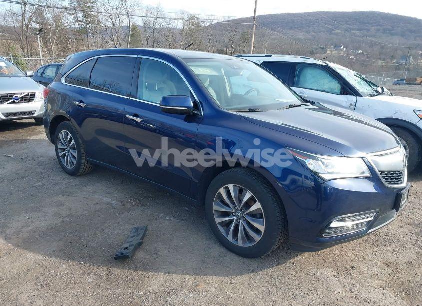 2016 Acura Mdx TECHNOLOGY ACURAWATCH PLUS PACKAGES/TECHNOLOGY PACKAGE (VIN 5FRYD4H46GB025971) main photo