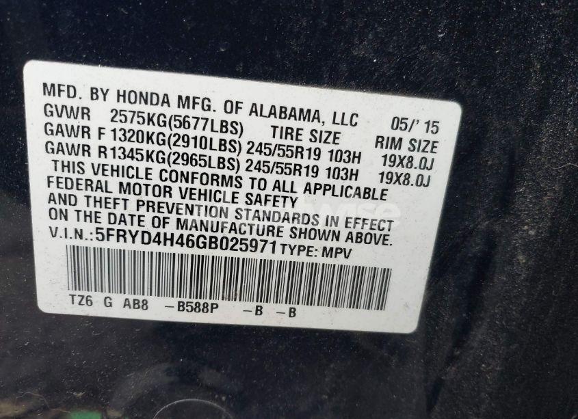 Photo 9 of 2016 Acura Mdx TECHNOLOGY ACURAWATCH PLUS PACKAGES/TECHNOLOGY PACKAGE (VIN 5FRYD4H46GB025971)