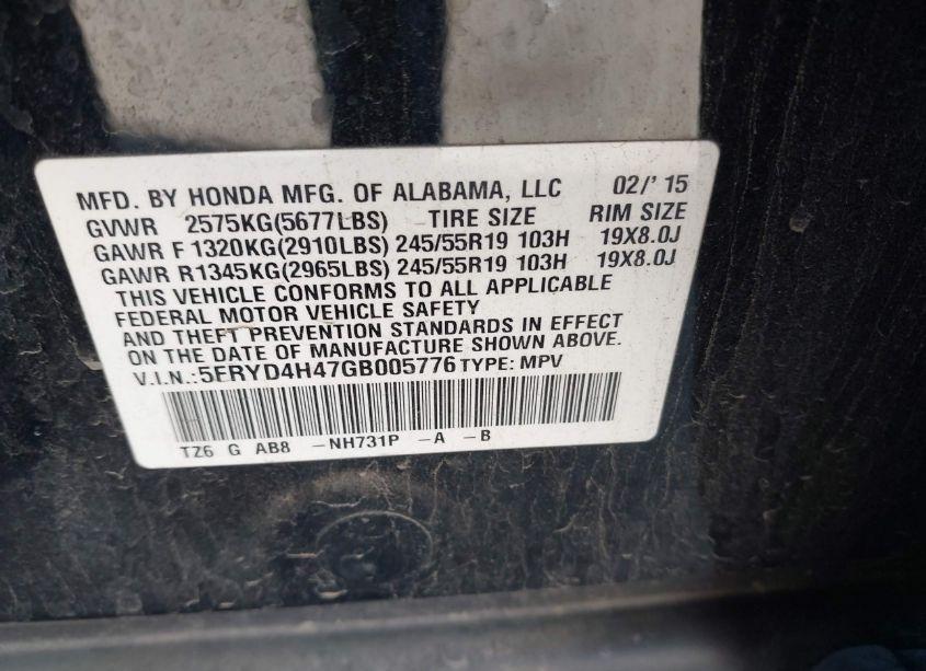 Photo 9 of 2016 Acura Mdx TECHNOLOGY ACURAWATCH PLUS PACKAGES/TECHNOLOGY PACKAGE (VIN 5FRYD4H47GB005776)