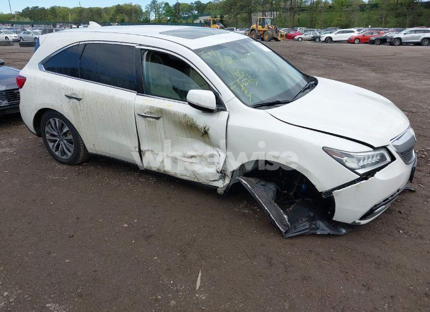 2016 Acura Mdx TECHNOLOGY ACURAWATCH PLUS PACKAGES/TECHNOLOGY PACKAGE (VIN 5FRYD4H47GB040270) main photo