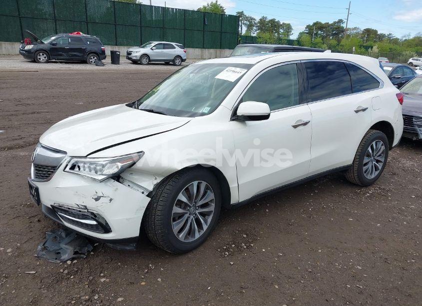 Photo 2 of 2016 Acura Mdx TECHNOLOGY ACURAWATCH PLUS PACKAGES/TECHNOLOGY PACKAGE (VIN 5FRYD4H47GB040270)