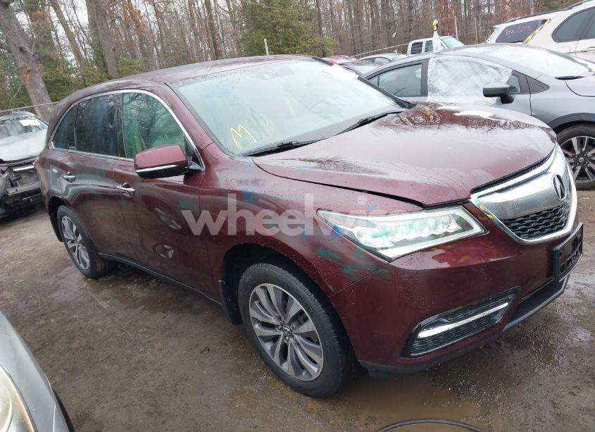 2014 Acura Mdx TECHNOLOGY PACKAGE (VIN 5FRYD4H48EB019411) main photo