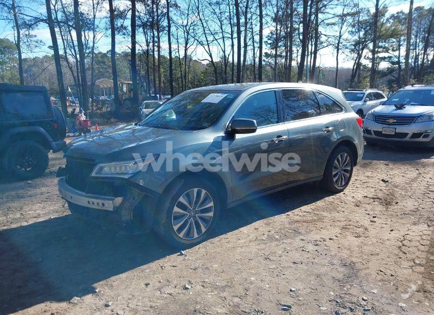 Photo 2 of 2014 Acura Mdx TECHNOLOGY PACKAGE (VIN 5FRYD4H48EB043689)