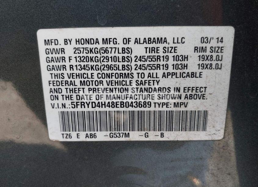 Photo 9 of 2014 Acura Mdx TECHNOLOGY PACKAGE (VIN 5FRYD4H48EB043689)