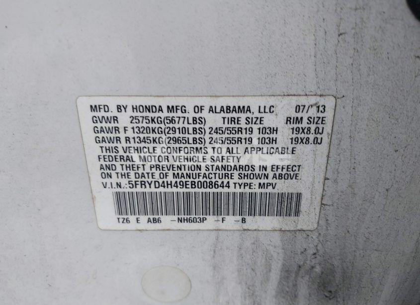 Photo 9 of 2014 Acura Mdx TECHNOLOGY PACKAGE (VIN 5FRYD4H49EB008644)