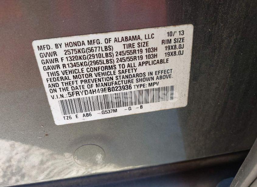 Photo 9 of 2014 Acura Mdx TECHNOLOGY PACKAGE (VIN 5FRYD4H49EB023936)