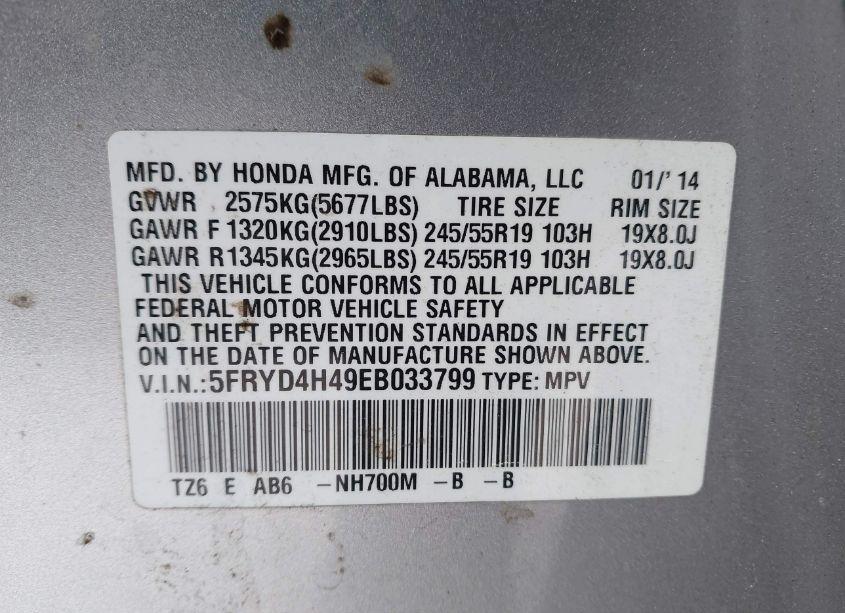 Photo 9 of 2014 Acura Mdx TECHNOLOGY PACKAGE (VIN 5FRYD4H49EB033799)