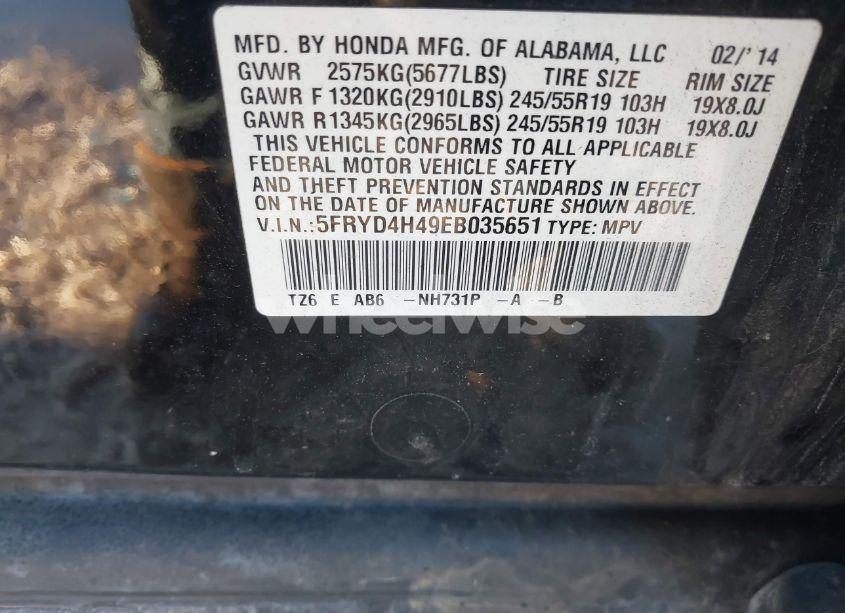 Photo 9 of 2014 Acura Mdx TECHNOLOGY PACKAGE (VIN 5FRYD4H49EB035651)