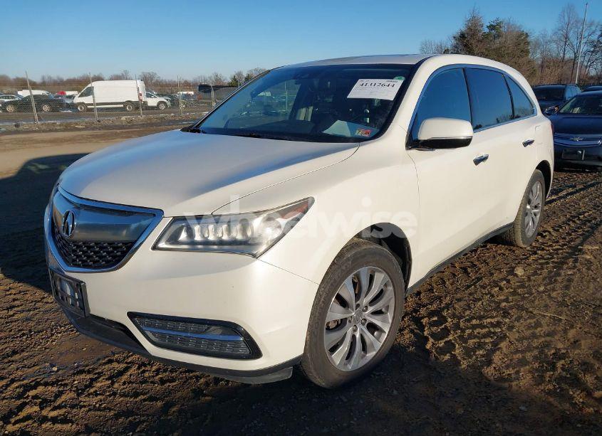 Photo 2 of 2016 Acura Mdx TECHNOLOGY ACURAWATCH PLUS PACKAGES/TECHNOLOGY PACKAGE (VIN 5FRYD4H49GB038780)