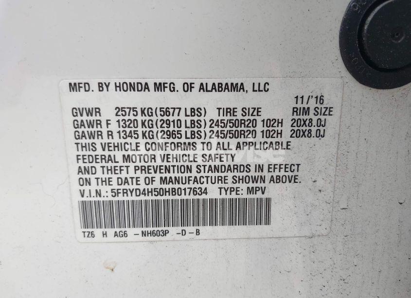 Photo 9 of 2017 Acura Mdx TECHNOLOGY PACKAGE (VIN 5FRYD4H50HB017634)