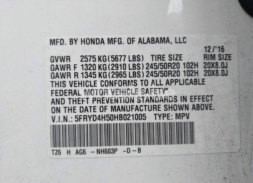 Photo 9 of 2017 Acura Mdx TECHNOLOGY PACKAGE (VIN 5FRYD4H50HB021005)