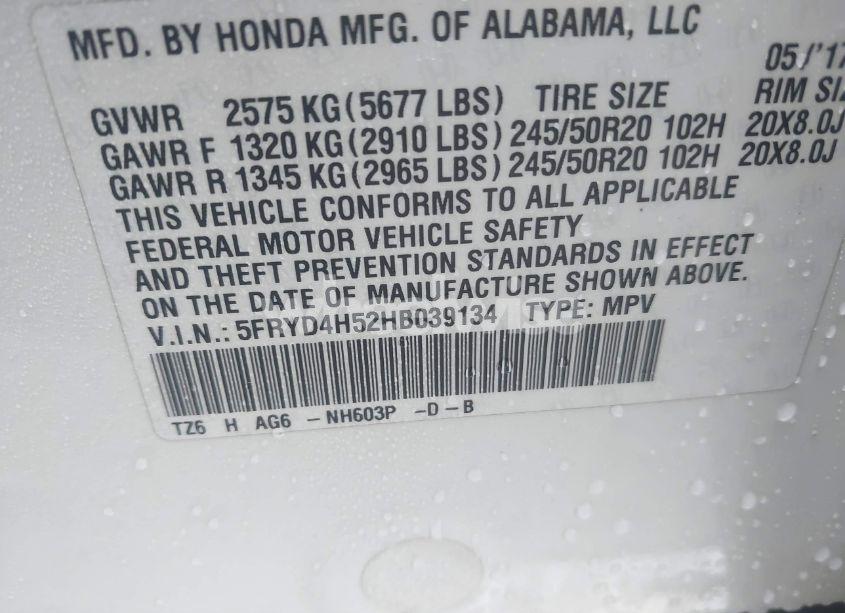 Photo 9 of 2017 Acura Mdx TECHNOLOGY PACKAGE (VIN 5FRYD4H52HB039134)