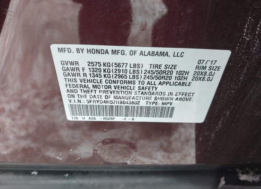 Photo 9 of 2017 Acura Mdx TECHNOLOGY PACKAGE (VIN 5FRYD4H57HB043602)