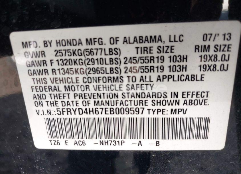 Photo 9 of 2014 Acura Mdx TECHNOLOGY PKG W/ENTERTAINMENT PKG (VIN 5FRYD4H67EB009597)