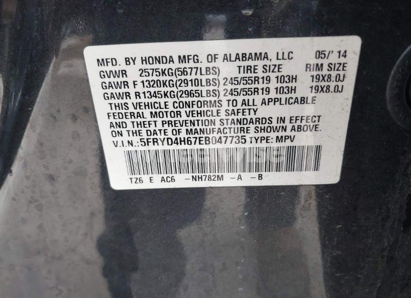 Photo 9 of 2014 Acura Mdx TECHNOLOGY PKG W/ENTERTAINMENT PKG (VIN 5FRYD4H67EB047735)