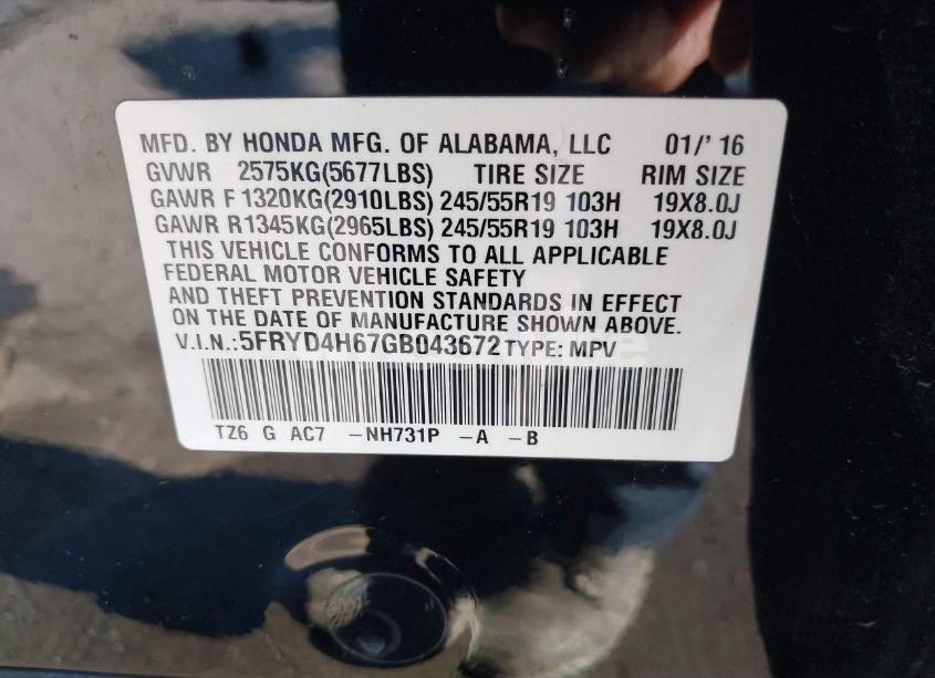 Photo 9 of 2016 Acura Mdx TECHNOLOGY, ENTERTAINMENT ACURAWATCH PLUS PACKAGES/W/TECH/ENTERTAINMENT (VIN 5FRYD4H67GB043672)