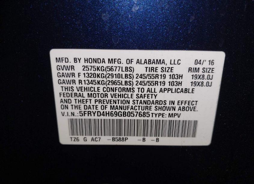 Photo 9 of 2016 Acura Mdx TECHNOLOGY ENTERTAINMENT PACKAGES/TECHNOLOGY, ENTERTAINMENT ACURAWATCH PLUS PACKAGES (VIN 5FRYD4H69GB057685)