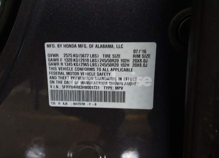 Photo 9 of 2017 Acura Mdx ADVANCE PACKAGE (VIN 5FRYD4H83HB001731)