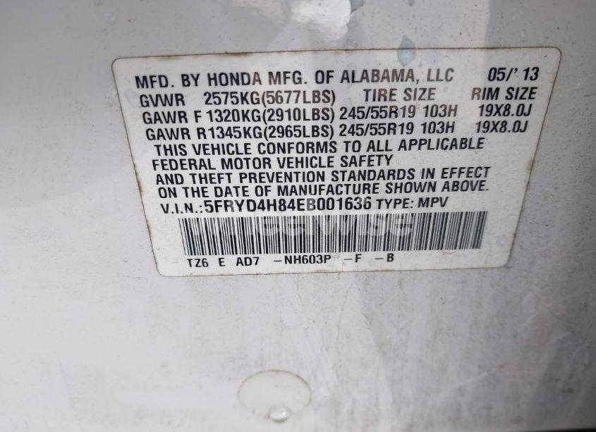 Photo 9 of 2014 Acura Mdx ADVANCE PKG W/ENTERTAINMENT PKG (VIN 5FRYD4H84EB001636)