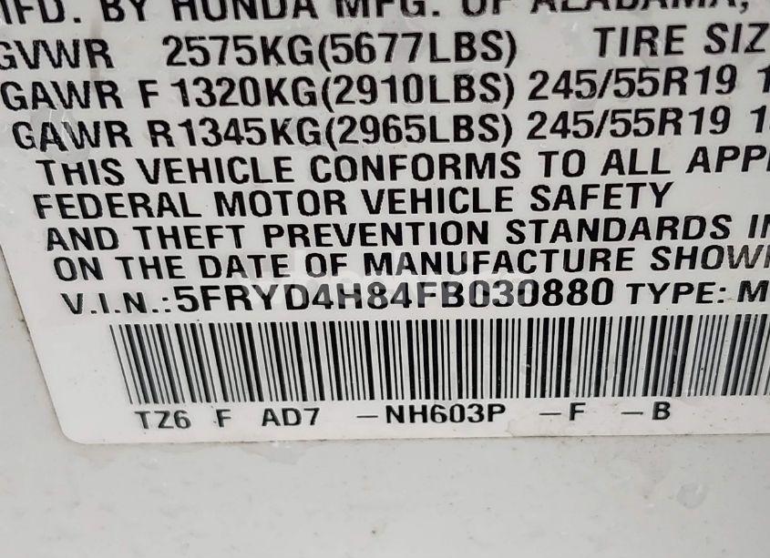 Photo 9 of 2015 Acura Mdx ADVANCE PKG W/ENTERTAINMENT PKG (VIN 5FRYD4H84FB030880)