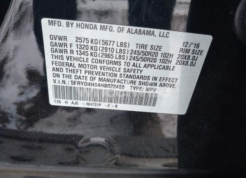 Photo 9 of 2017 Acura Mdx ADVANCE PACKAGE (VIN 5FRYD4H84HB022488)