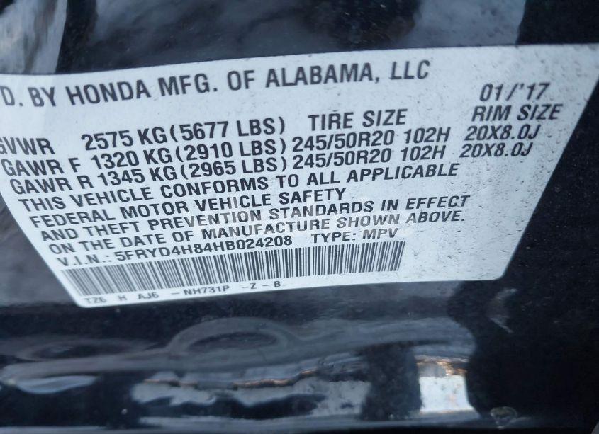 Photo 9 of 2017 Acura Mdx ADVANCE PACKAGE (VIN 5FRYD4H84HB024208)