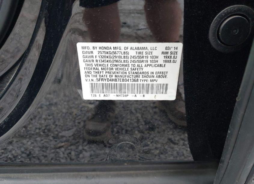 Photo 9 of 2014 Acura Mdx ADVANCE PKG W/ENTERTAINMENT PKG (VIN 5FRYD4H87EB041368)