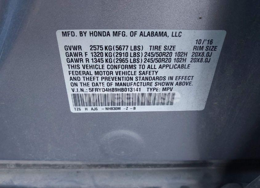 Photo 9 of 2017 Acura Mdx ADVANCE PACKAGE (VIN 5FRYD4H89HB013141)