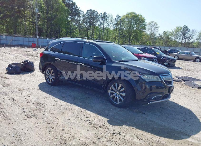 2016 Acura Mdx ADVANCE ENTERTAINMENT PACKAGES/ADVANCE PACKAGE (VIN 5FRYD4H93GB006578) main photo