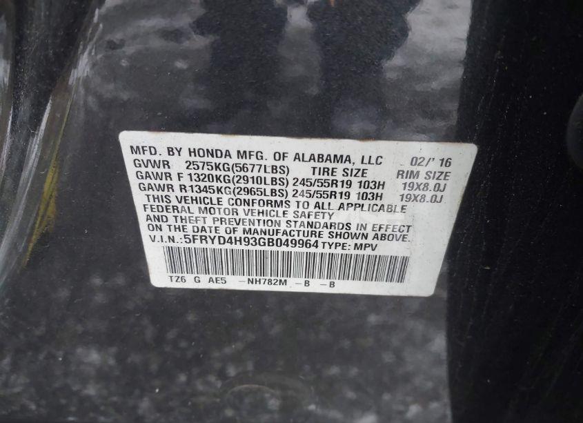 Photo 9 of 2016 Acura Mdx ADVANCE ENTERTAINMENT PACKAGES/ADVANCE PACKAGE (VIN 5FRYD4H93GB049964)