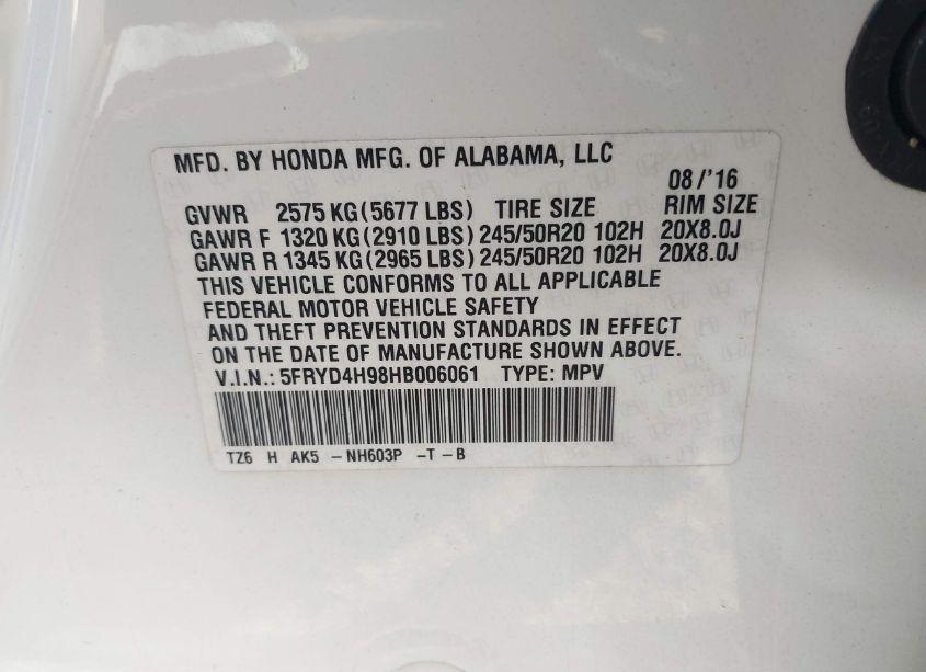 Photo 9 of 2017 Acura Mdx ADVANCE ENTERTAINMENT PKGS (VIN 5FRYD4H98HB006061)